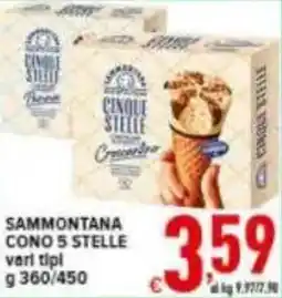 Iper Triscount Sammontana cono 5 stelle offerta