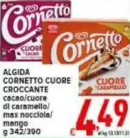 Iper Triscount Algida cornetto cuore croccante offerta