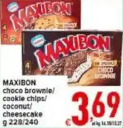 Iper Triscount Maxibon choco brownie/cookie chips/coconut/cheesecake offerta