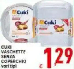 Iper Triscount Cuki vaschette senza coperchio offerta