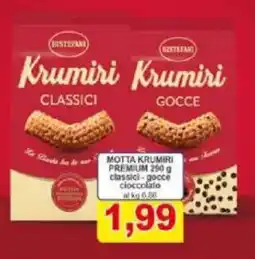 Pewex Motta krumiri premium classici-gocce cioccolato al kg 6.86 offerta
