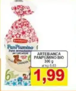 Pewex Artebianca panpiumino bio offerta