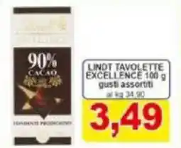Pewex Lindt tavolette excellence offerta