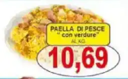 Pewex Paella di pesce con verdure offerta