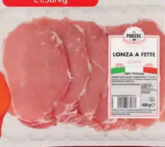 Il podere lonza di suino