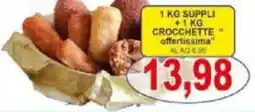 Pewex Suppli + crocchette" offerta