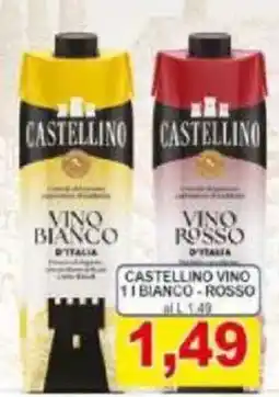 Pewex Castellino vino bianco rosso offerta