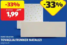 ALDI Home creation tovaglia/runner natalizi offerta