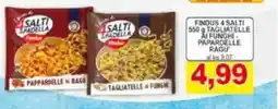 Pewex Findus 4 salti tagliatelle ai funghi papardelle ragu offerta