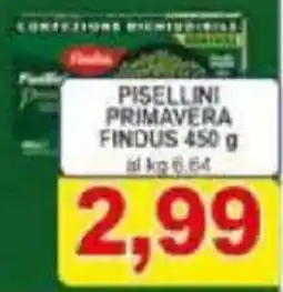 Pewex Pisellini primavera FINDUS offerta
