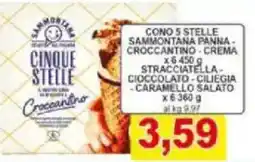 Pewex Cono 5 stelle sammontana panna - croccantino-crema offerta