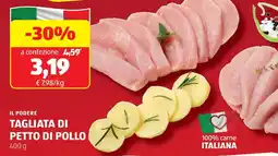 ALDI Il podere tagliata di petto di pollo offerta