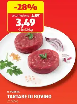 ALDI Il podere tartare di bovino offerta