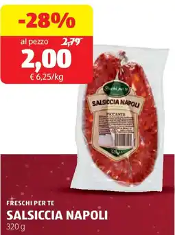 ALDI Freschi per te salsiccia napoli offerta