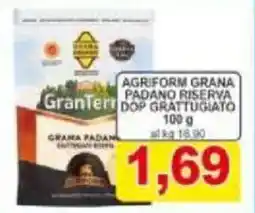Pewex Agriform grana padano riserva dop grattugiato offerta