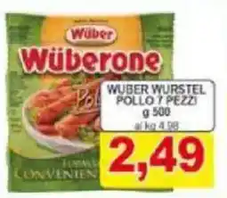 Pewex Wuber wurstel pollo 7 pezzi offerta