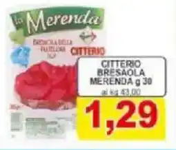Pewex Citterio bresaola merenda offerta