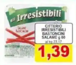 Pewex Citterio irresistibili bastoncini salame offerta