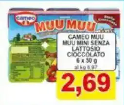 Pewex Cameo muu muu mini senza lattosio cioccolato offerta