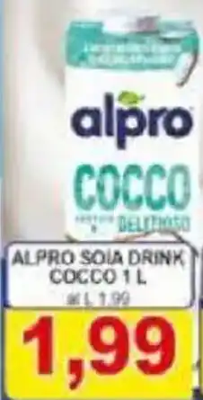 Pewex Alpro soia drink cocco offerta