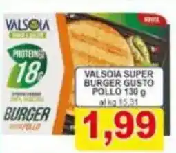 Pewex Valsoia super burger gusto pollo offerta