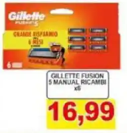 Pewex Gillette fusion 5 manual ricambi x6 offerta