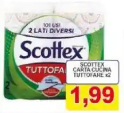 Pewex Scottex carta cucina tuttofare x2 offerta