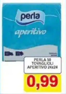 Pewex Perla 50 tovaglioli aperitivo 24x24 offerta