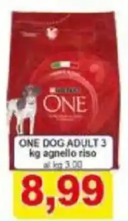 Pewex One dog adult agnello riso offerta