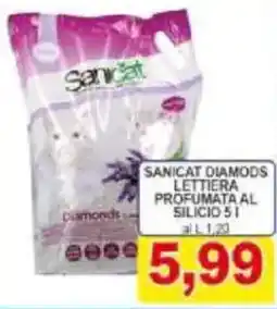 Pewex Sanicat diamods lettiera profumata al silicio offerta