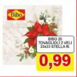 Pewex Bibo 20 tovaglioli 2 veli 33x33 stella n. offerta