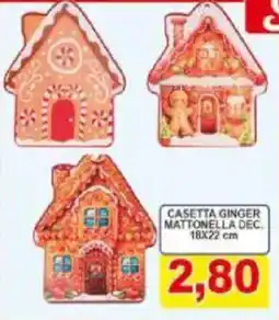 Pewex Casetta ginger mattonella dec. 18x22 cm offerta