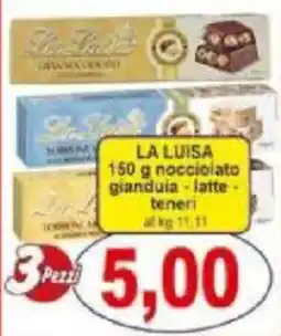 Pewex LA LUISA nocciolato giandula-latte- teneri offerta
