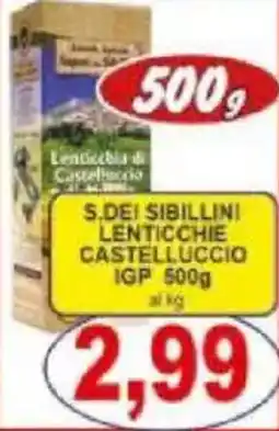 Pewex S.dei sibillini lenticchie castelluccio IGP offerta