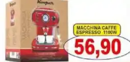 Pewex Macchina caffe espresso 1100W offerta