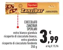 Conad Cioccolato zanzibar SPERLARI offerta
