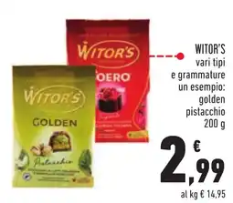 Conad WITOR'S golden pistacchio offerta