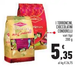 Conad I torroncini, cioccolatini CONDORELLI offerta