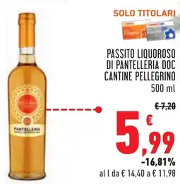Conad Passito liquoroso di pantelleria doc CANTINE PELLEGRINO offerta