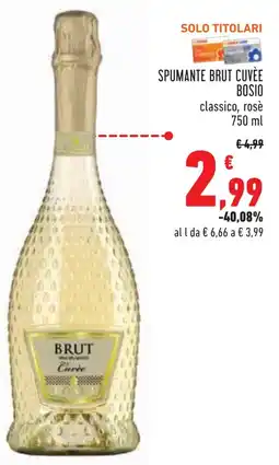 Conad Spumante brut cuvèe BOSIO offerta