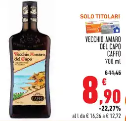 Conad Vecchio amaro del capo CAFFO offerta
