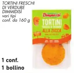 Conad Tortini freschi di verdure DIMMIDISÌ offerta