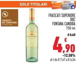 Conad Frascati superiore doc FONTANA CANDIDA offerta