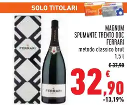 Conad Magnum spumante trento doc FERRARI offerta
