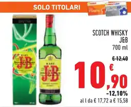 Conad Scotch whisky J&B offerta