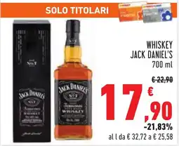 Conad Whiskey JACK DANIEL'S offerta