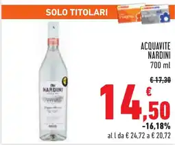 Conad Acquavite NARDINI offerta