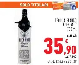 Conad Tequila blanco BUEN VATO offerta