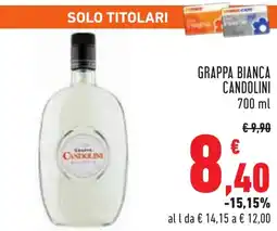 Conad Grappa bianca CANDOLINI offerta