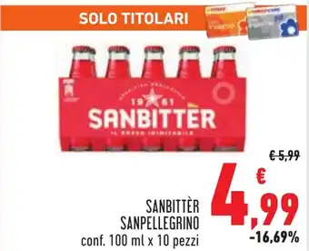 Conad Sanbitter SANPELLEGRINO offerta